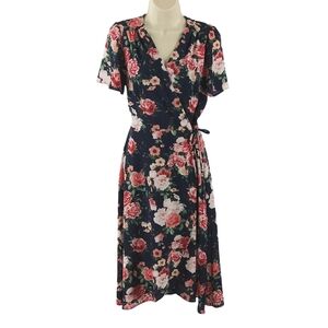 Rabbit Rabbit Rabbit floral wrap dress
